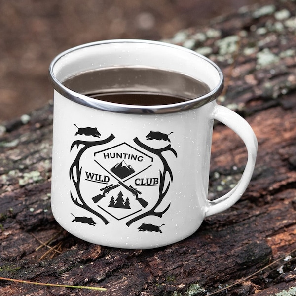 Hunting Wild Club  - Emaille Tasse