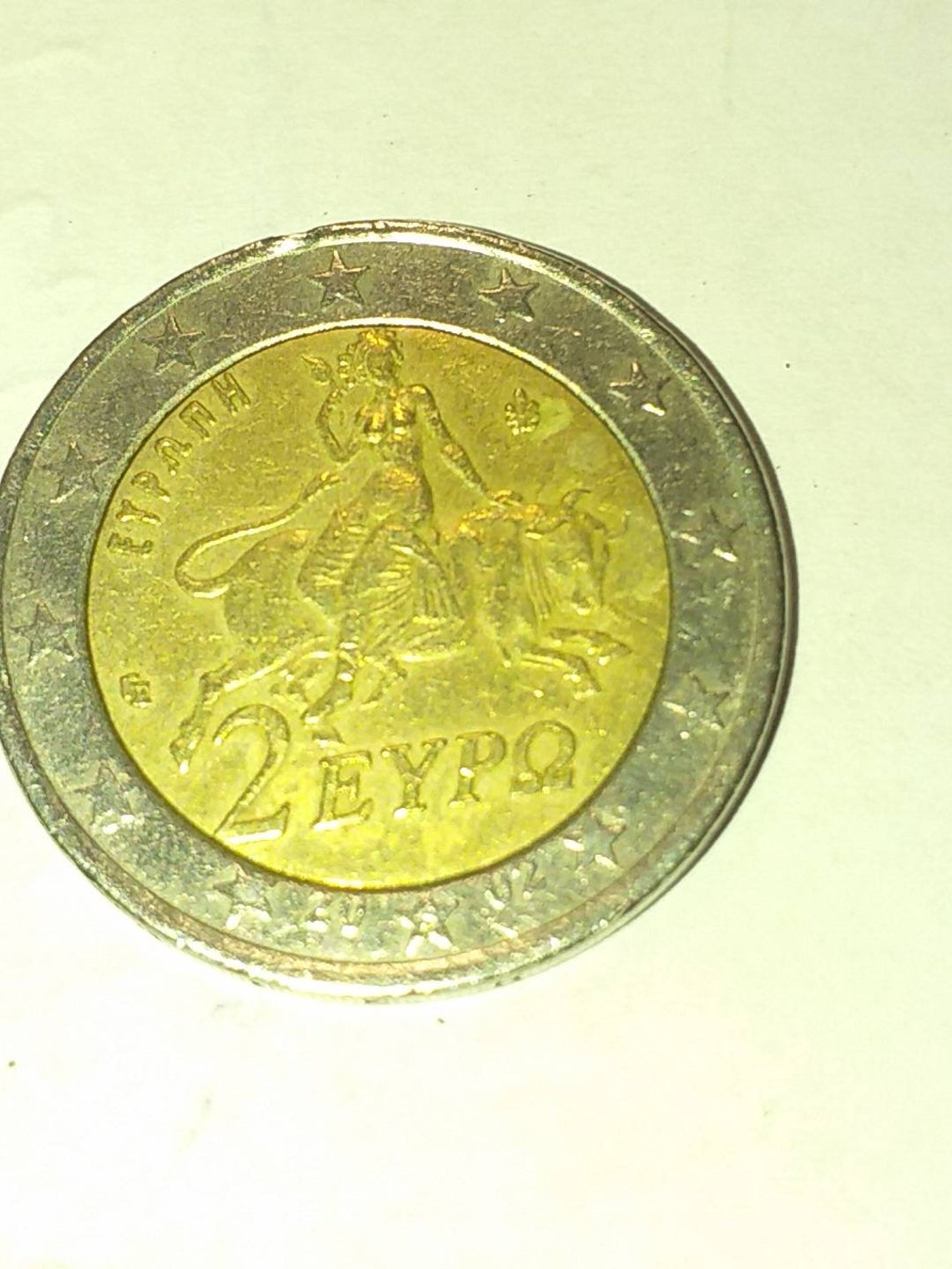 Pièce 2 euros 2002 EYPO. Taureau