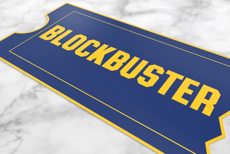 Blockbuster Retro Movie Theater Sign - Etsy