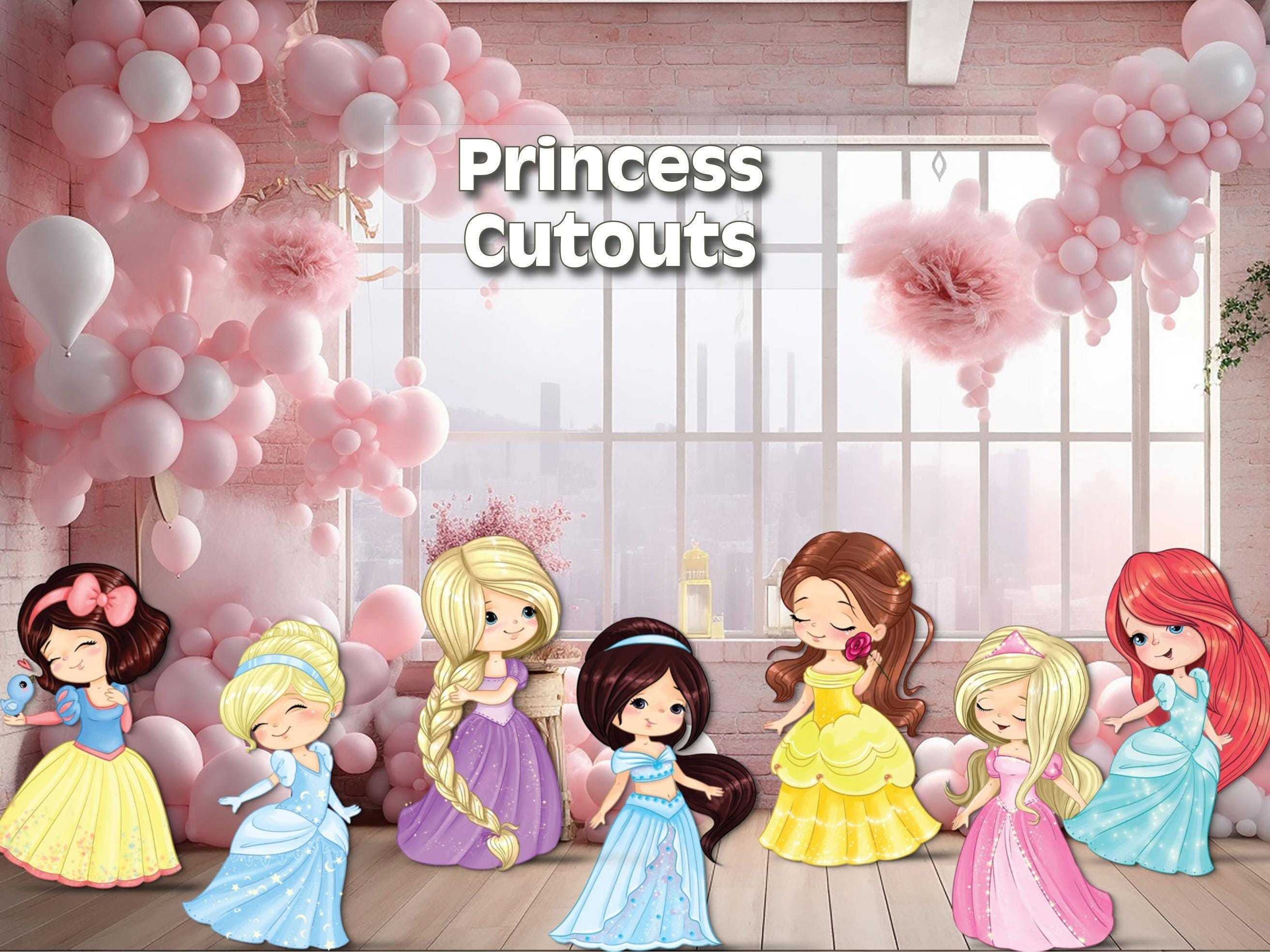Disney Princess Cutouts | Princess Birthday Party Decor | Kids Party Decor  | Snow White | Rapunzel | Bella | Cinderella | Jasmine - Etsy, image size:2625x1969