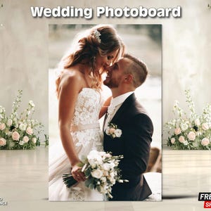 Wedding photo board | wedding sign | bride backdrop | photo props | wedding decor