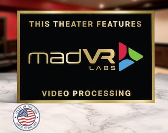Madvr home theater sign