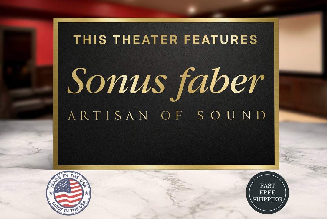 Sonus Faber Home Movie Theater Sign Etsy