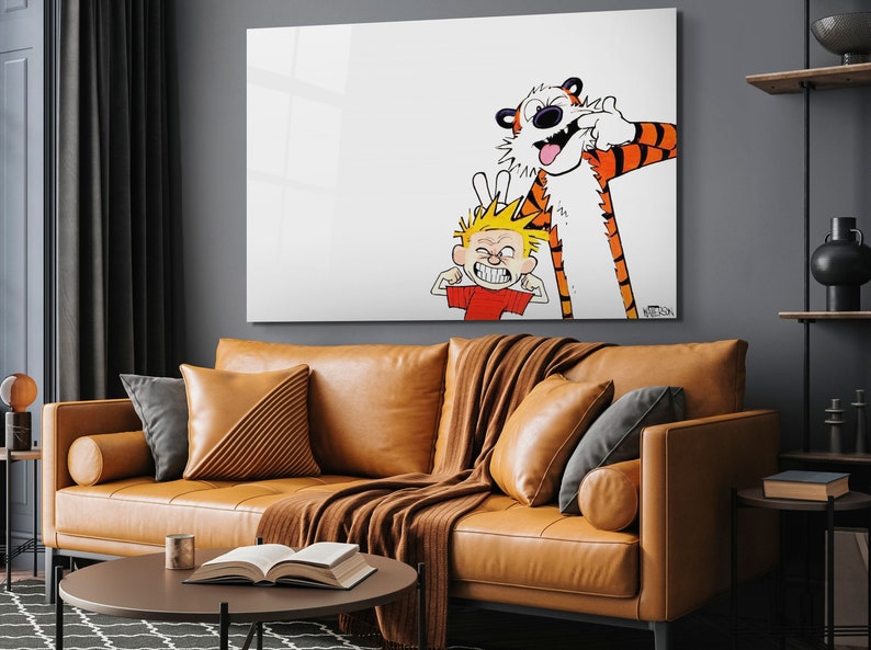 Custom Floating Print Calvin & Hobbes Wall Art Wall Decor Etsy Canada
