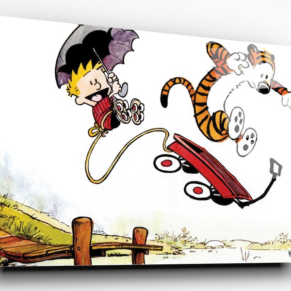 Custom Floating Acrylic Print Calvin & Hobbes | Wall Art | Wall Decor | Bill Watterson | Calvin and Hobbes