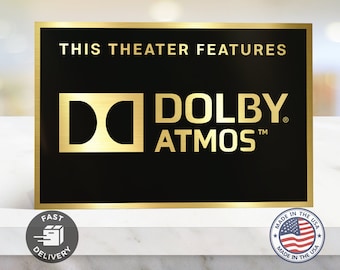 Dolby Atmos Home Movie Theater Sign
