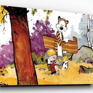 Custom Floating Print Calvin & Hobbes | Wall Art | Wall Decor | Calvin and Hobbes | Vintage Art