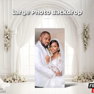Wedding photo board | birthday backdrop | custom backdrop | photo props | printable back drop image 1