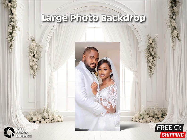 Wedding photo board | birthday backdrop | custom backdrop | photo props | printable back drop image 1
