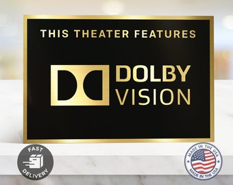 Dolby Vision Movie Theater Sign