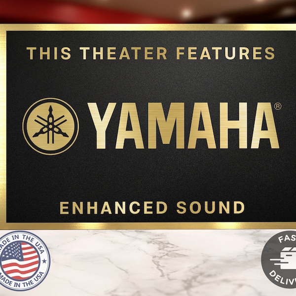 Yamaha Home Movie Theater Sign