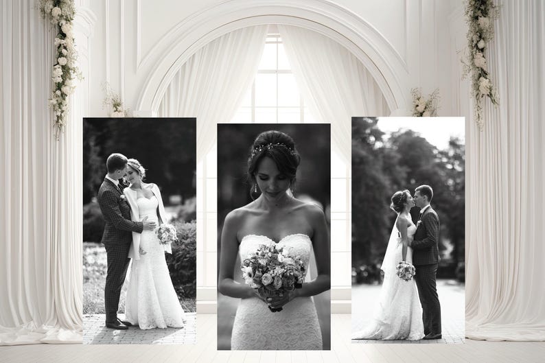 Wedding photo board | birthday backdrop | custom backdrop | photo props | printable back drop image 3