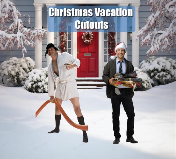 Christmas vacation life-size cutouts, cousin eddie & clark griswold
