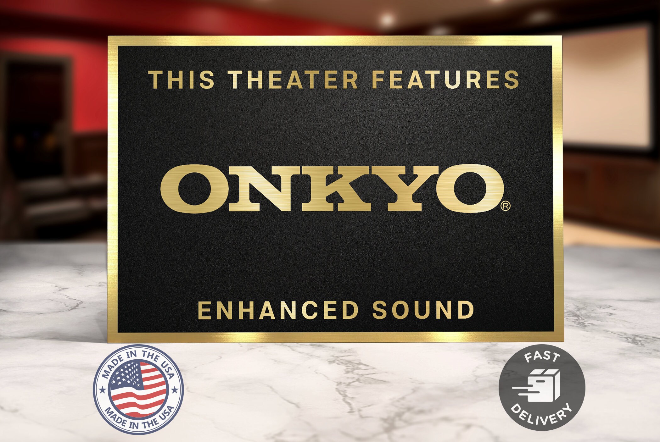 Onkyo Home Movie Theater Sign Etsy