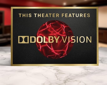 Dolby vision home movie theater sign