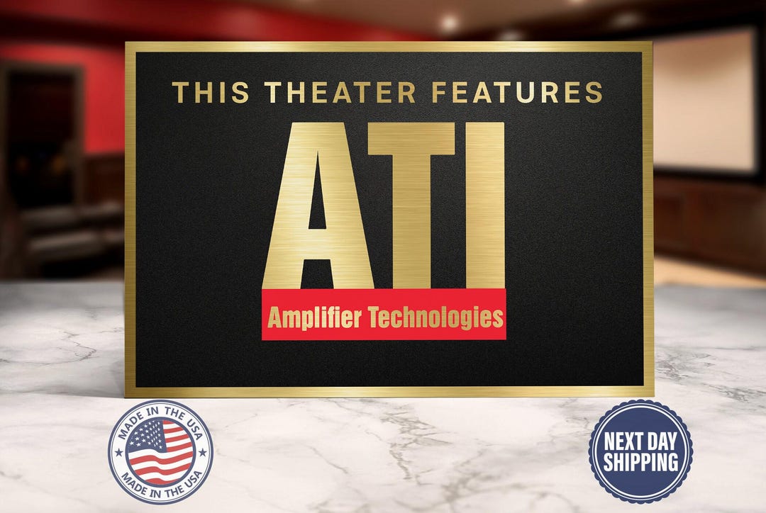 Ati Amplifier Technologies Home Movie Theater Sign - Etsy