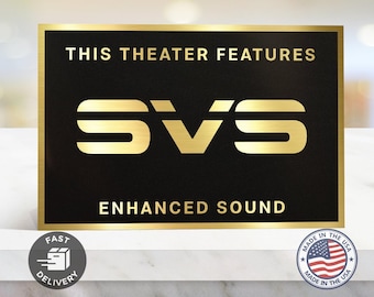 Svs sound home movie theater sign