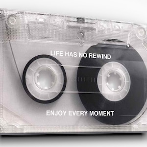 Custom Floating Cassette Motivational Print | Wall Art | Wall Decor | Cassette Sign | 1980s Decor | Tape Player