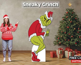 Large grinch cutouts | grinch | dr seuss decorations | yard signs |