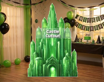 Emerald city prop castle cutout
