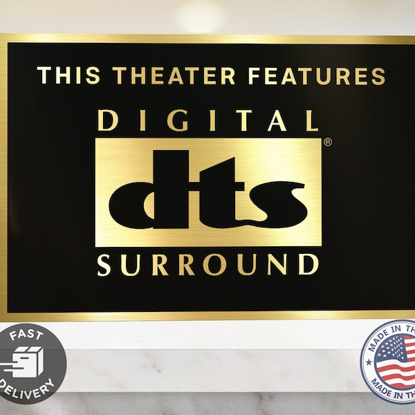 Digital DTS Home Movie Theater Sign