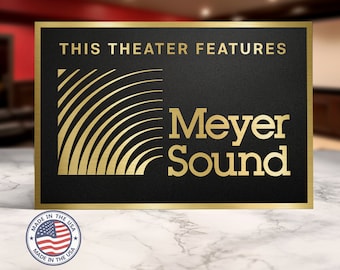 Meyer Sound Home Movie Theater Sign