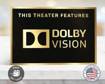 Dolby vision movie theater sign
