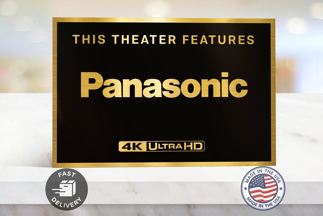 Panasonic Sign Panasonic 4k Ultrahd Home Theater Sign - Etsy