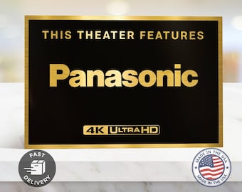 Panasonic 4k ultrahd home theater sign