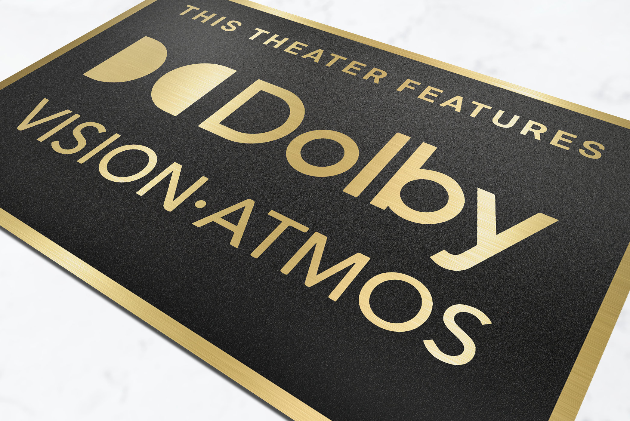 Dolby Vision Atmos Home Movie Theater Sign Etsy
