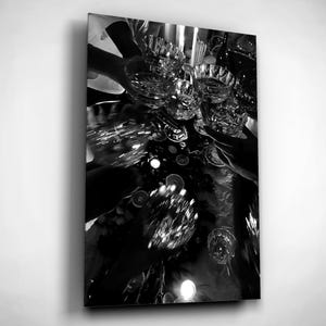 Custom floating acrylic print cheers print | champagne poster | vintage bar print | cocktail wall art| bar cart print | fashion sign
