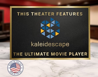 Kaleidescape home movie theater sign