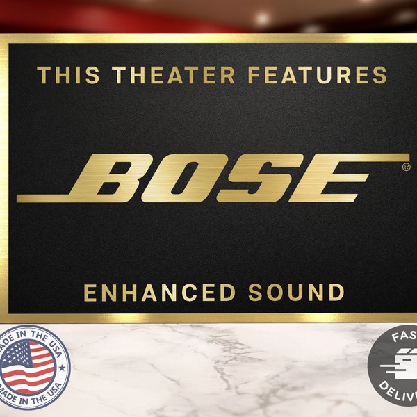 Bose Home Movie Theater Sign