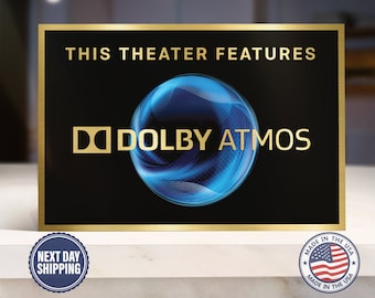 Dolby Atmos Home Movie Theater Sign