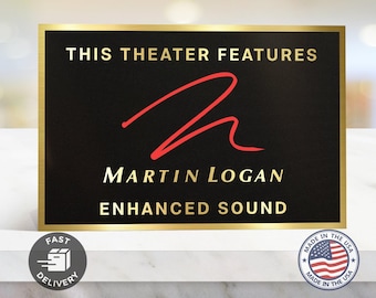 Martin logan home movie theater sign
