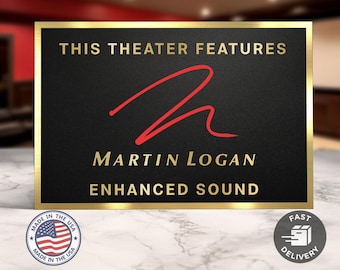 Martin logan home movie theater sign