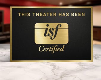 Isf certified theater sign | cinema sign | theater decor