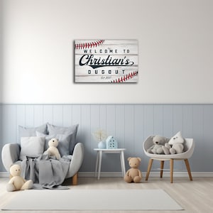 Personalized Baseball Name Sign | Custom Gift for Baseball Fans | Kids ...