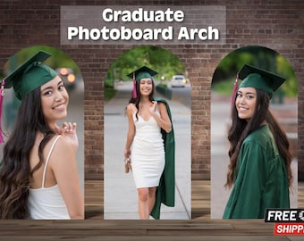 Graduation photo foam board | Arch Shape Oversized Print | Class of 2026 | College Grad | Party Decor