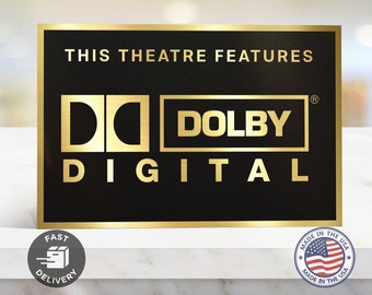 Dolby Digital  Home Movie Theater Sign