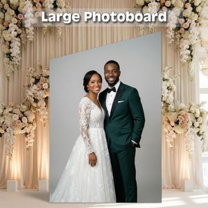 Custom wedding photo boards & backdrops | coroplast | backdrop