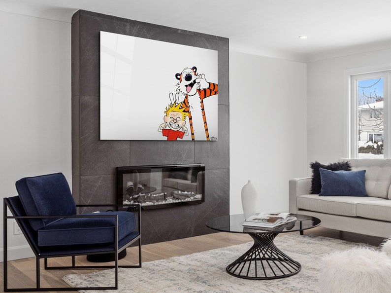 Custom Floating Print Calvin & Hobbes Wall Art Wall Decor Etsy Canada