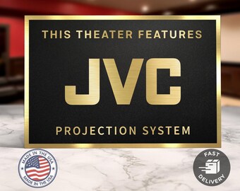 Jvc audio home movie theater sign
