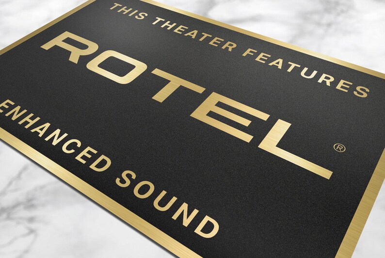 Rotel Sign Rotel Audio Home Movie Theater Sign - Etsy