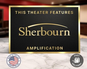Sherbourn home movie theater sign