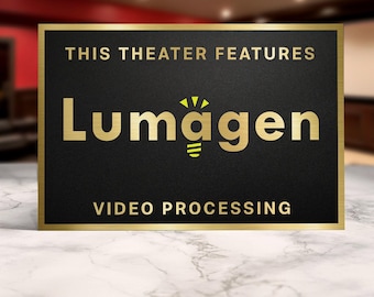 Lumagen theater sign | cinema sign | theater decor