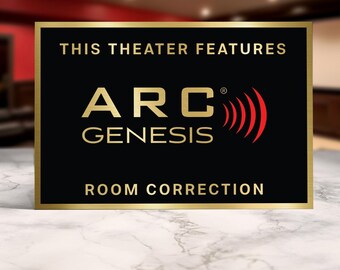 Arc genesis room correction home movie theater sign
