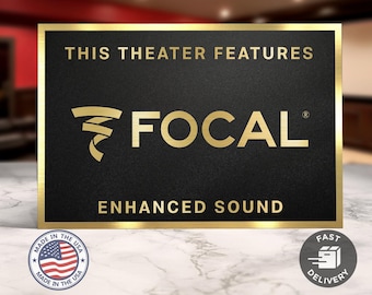 Focal home movie theater sign