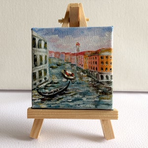 Mini Artist Easel Canvas Set Square Stretched 3D Wall Art Personalised  Canvas Kids Painting 