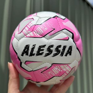 Mini Personalised Pink Soccer Ball (Mini size)